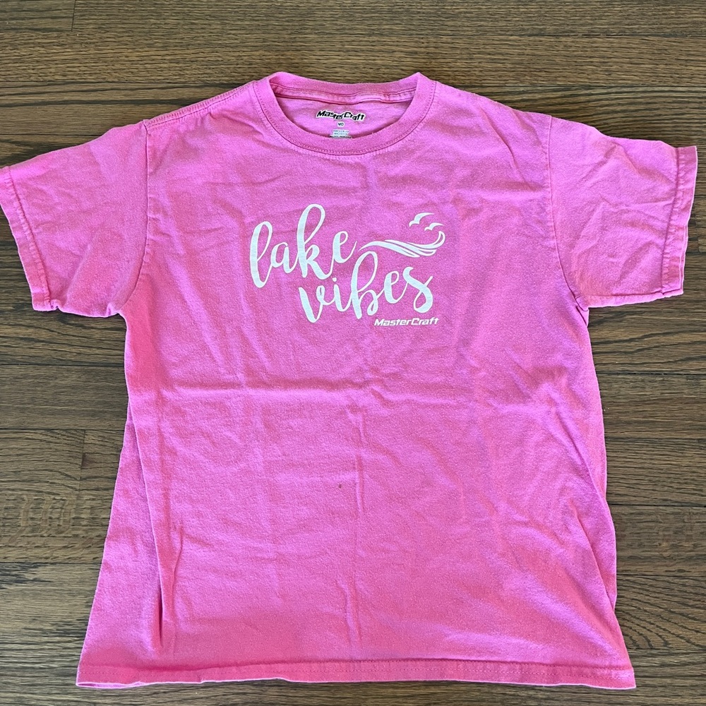 Kids Pink T-Shirt - Lake Vibes